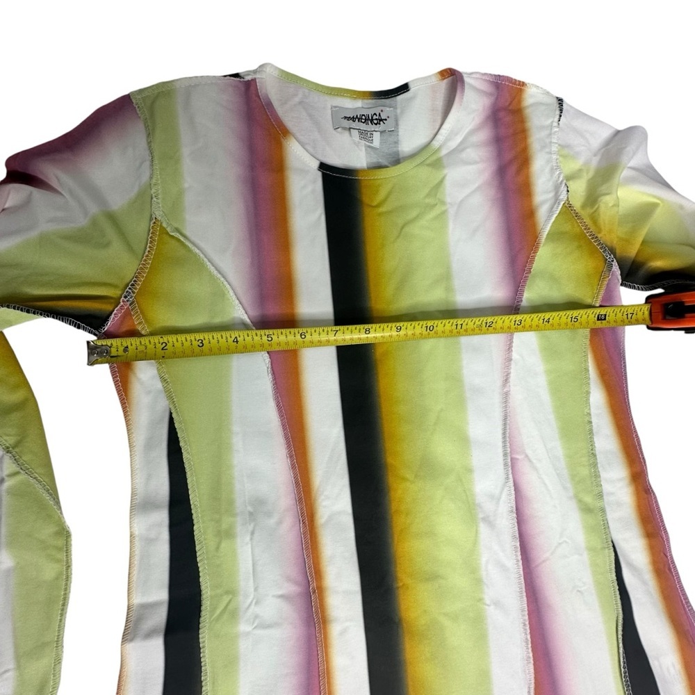 NWOT Mandinga x Free People Ipa Long Sleeve Stripe Midi Dress small - Picture 6 of 12